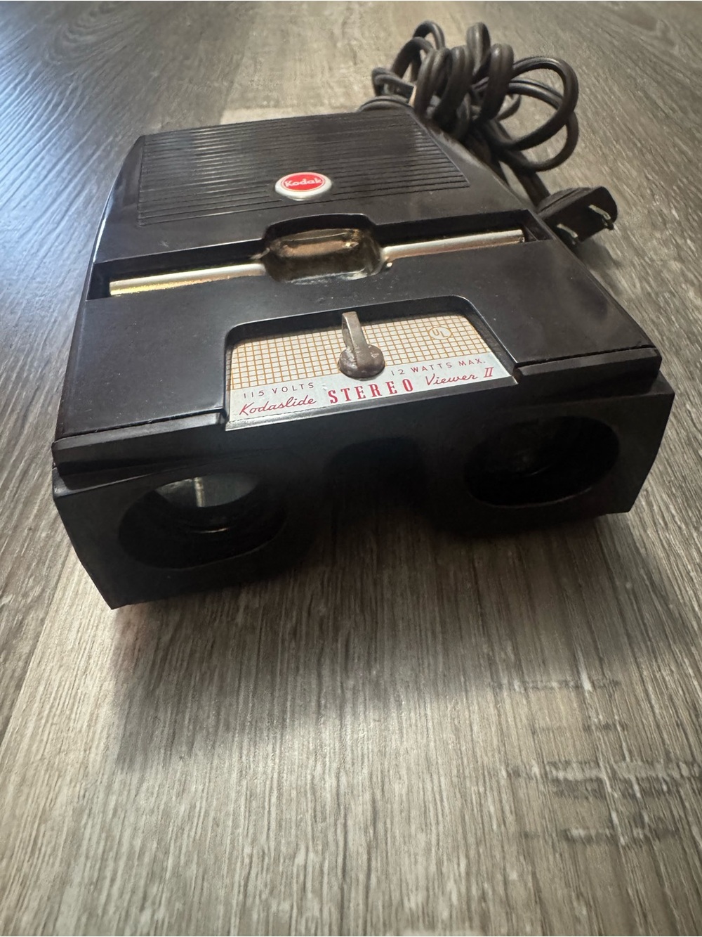Kodak Black Stereo Slide Viewer with Twin Lenses